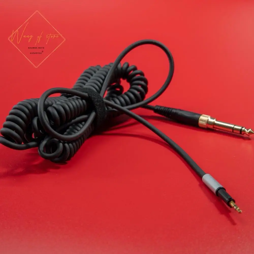 Xoắn Ốc Cáp Âm Thanh Dây Cho Tiên Phong HDJ700 HDJ 700 DJ Đường Tai Nghe 1.5-3 Mét