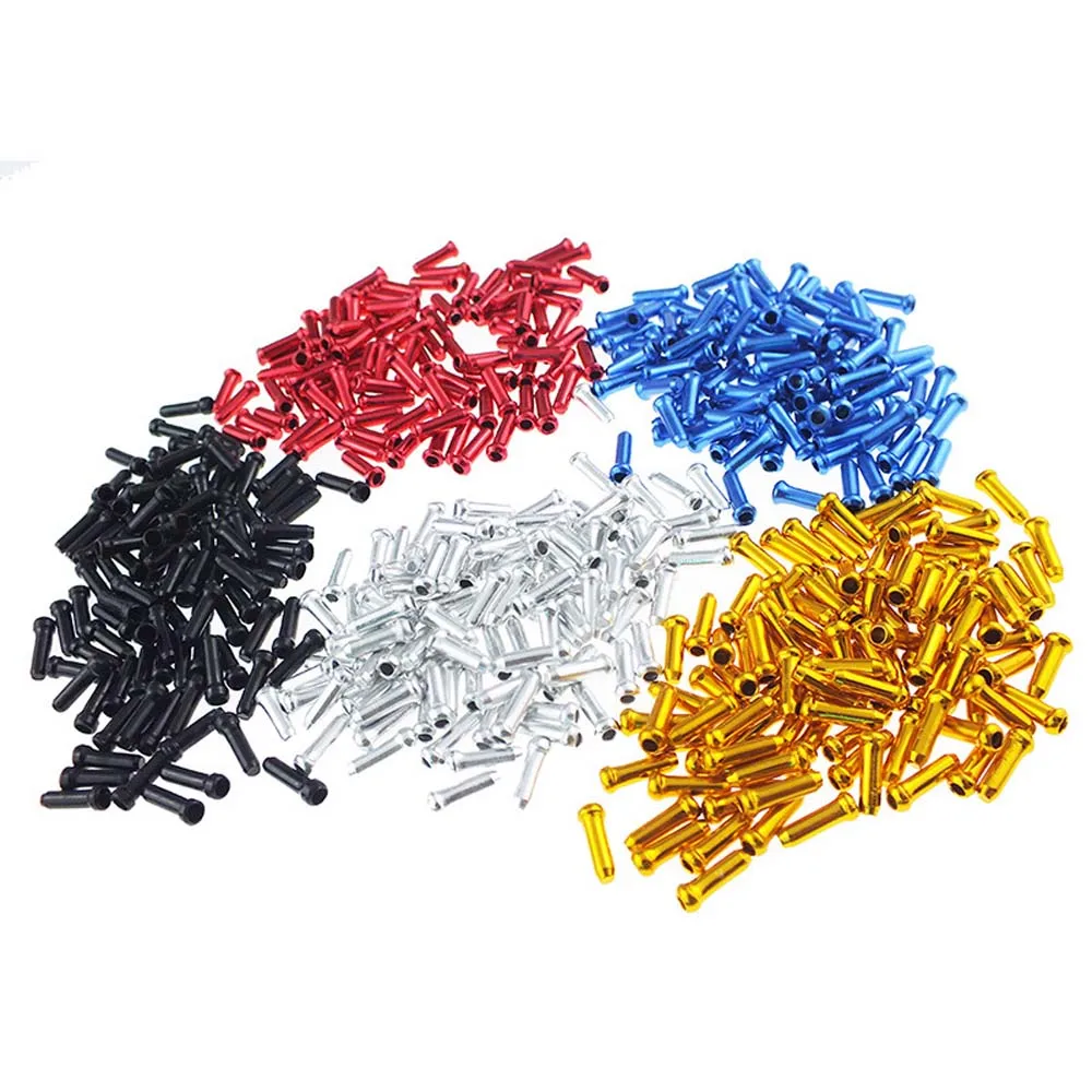 30 Pcs Bicycle Cable End Caps Bike Wire End Caps Brake Derailleur Shifter Cable Tips Crimps MTB Bike Bicycle Accessories