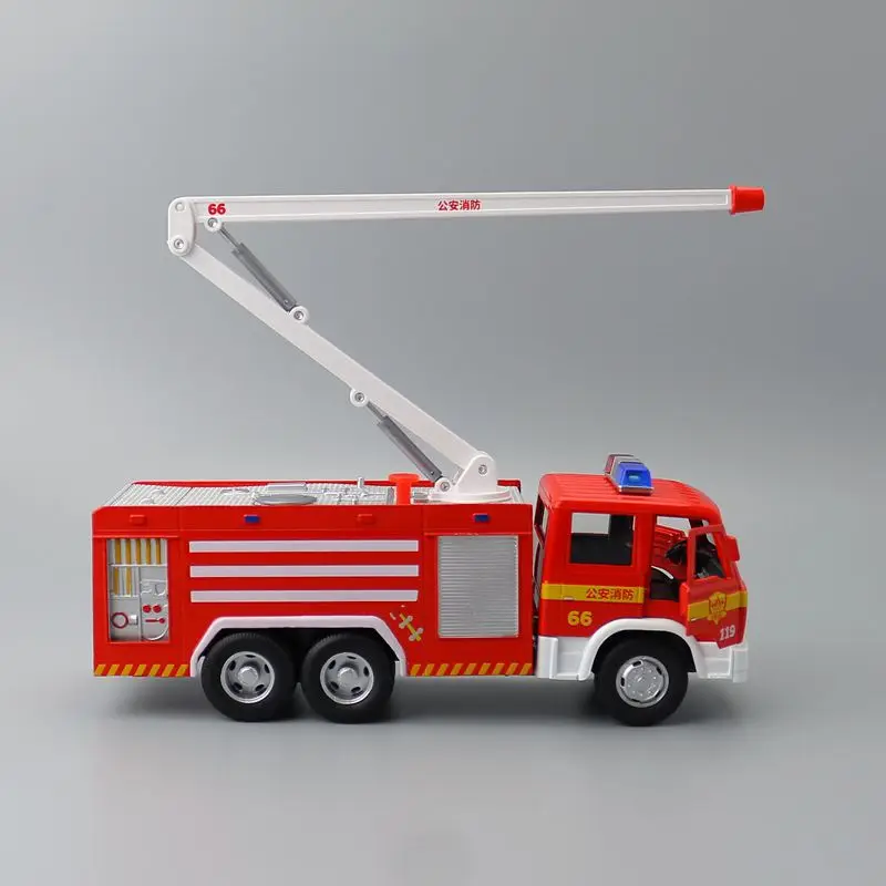 1:32 alloy pull back fire and rescue water sprayer model,high simulation can spray water toys,free shipping