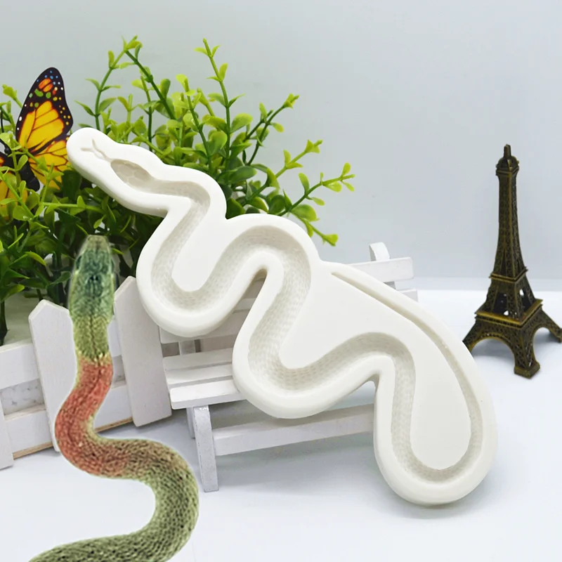 New Snake Shape Silicone Mold Kitchen Resin Baking Tool DIY Pastry Cake Fondant Mould Dessert Chocolate Lace Decoration Supplies