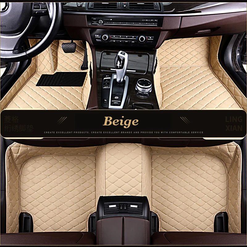 Custom Car Floor Mats for Chery Tiggo 7 2016 2017 2018 2019  Csutomized Leather Carpets Rugs Foot PadsCar Accessory