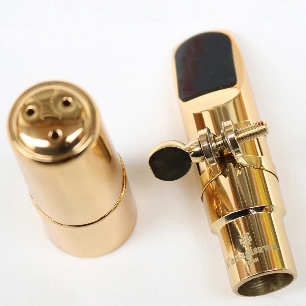 

Music Fancier Club Professional Tenor Soprano Alto Saxophone Metal Mouthpiece Gold Plated Sax Mouth Pieces Accessories D7 D8