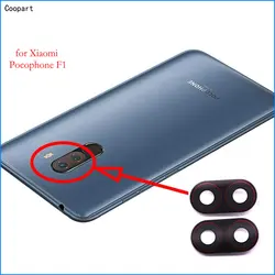 2pcs/lot Coopart New Back Rear Camera lens glass replacement for Xiaomi Pocophone F1 Poco F1