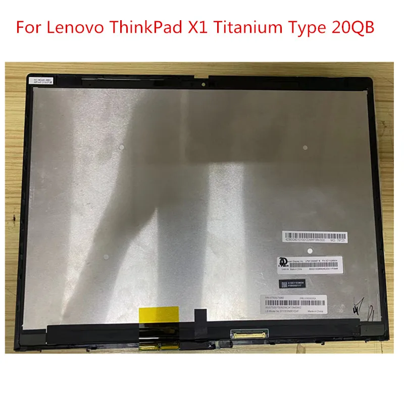 

13.5" LCD Display Touch Screen Assembly QHD 5M10V75642 For Lenovo ThinkPad X1 Titanium Type 20QB 20QA LPM135M467