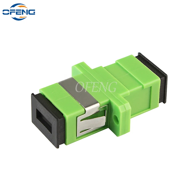 Adaptador de conector de fibra óptica, sc/apc, sm, flange, monomodo, simplex, acoplador, atacado para o brasil, 10 pcs/lot