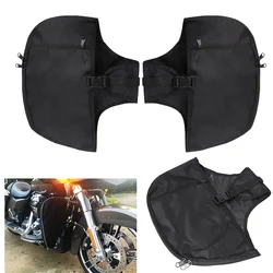 For Street Electra Glide Touring Motorcycle Soft Lowers Chaps Leg Warmer Bag Protection Rider Legs For Road King 1980-2019