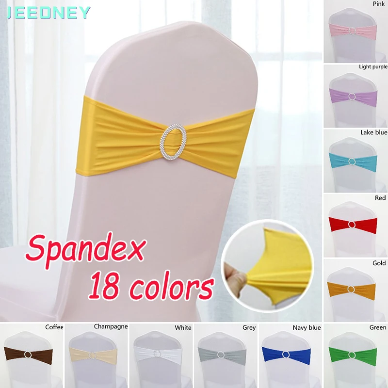 

Knot Chair Sashes for Wedding Decoration Mariage Deco Knots Decorative Bows Belt for Chairs Loop Cover Ribbon Band Ties 10/50PCS