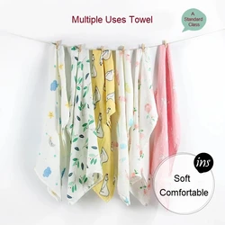 Organic Cotton/Bamboo Cotton Muslin Swaddles Wrap Burpy Towel Scarf Bibs Muslin Baby Blankets Newborn Diaper Pielucha 60*60cm