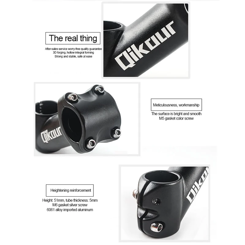 31.8*90 mm Mountain Road MTB Cycling Bike Handlebar Stem Bicycle Riser 45/35 Degree bike stem