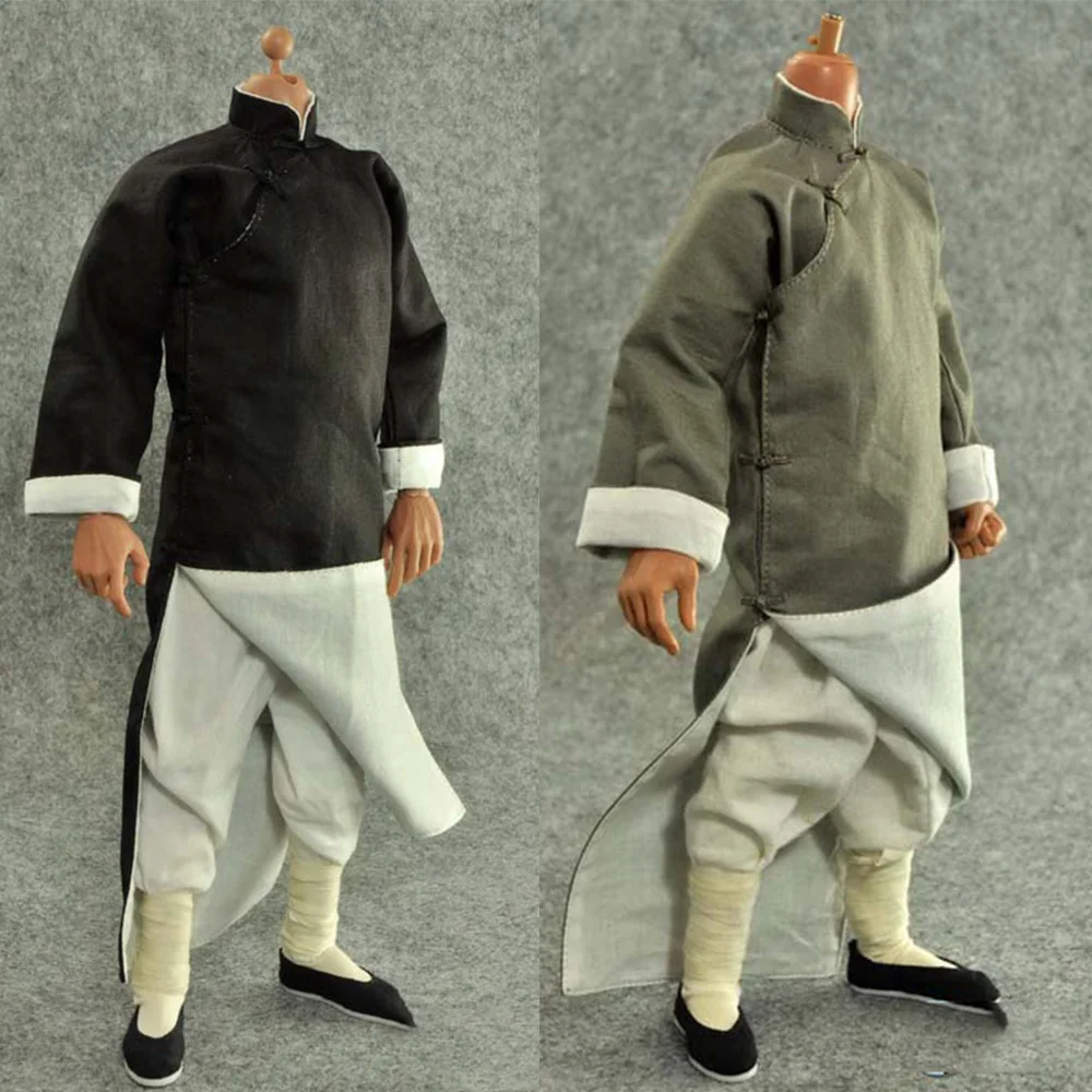 ZY15 1/6 Scale Male Clothes Traditional Chinese Kung Fu Practice Clothes Clothing Accessories For  12'' Action Figure Dolls