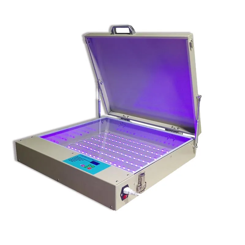 US Stock 20×24 inch 80W Tabletop Precise Screen Printing Exposure Machine LED UV Unit 50×60cm