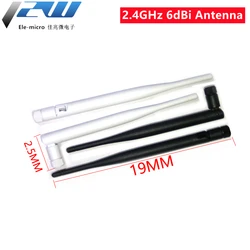 2.4GHz 6dBi Omni WIFI Antenna 2.4G Antenna Aerial RP-SMA-J Bluetooty Male Female Wireless Router Connector, IEEE WLAN/WiMAX/MIMO