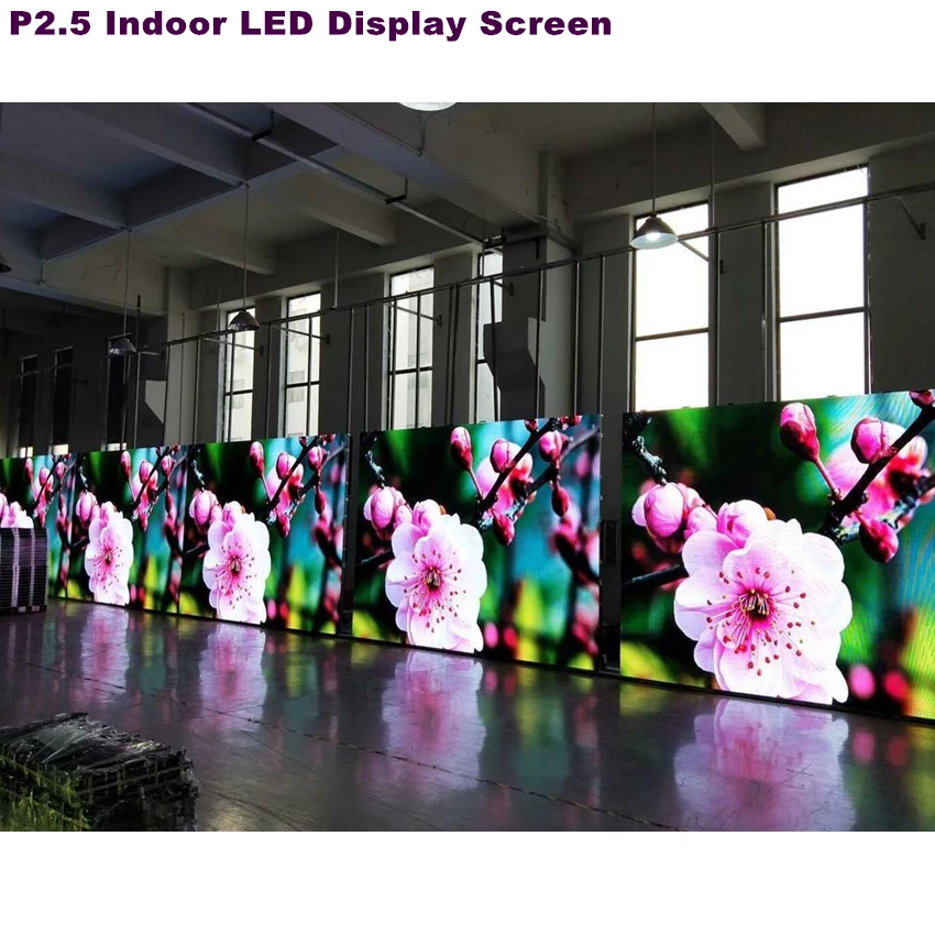HD P2.5 Indoor LED Tv 640X640Mm SMD RGB Full Color Die Casting Kabinet LED Display Layar