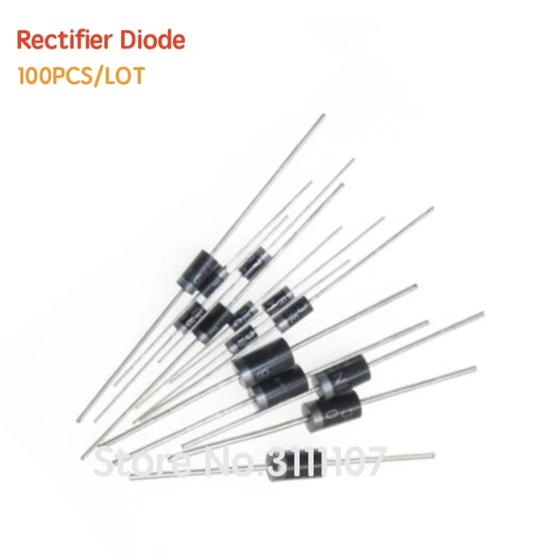 100PCS/LOT  FR104 FR107 FR157 FR207 RL207 HER104 HER107 HER108 HER207 Schottky Rectifier Diode