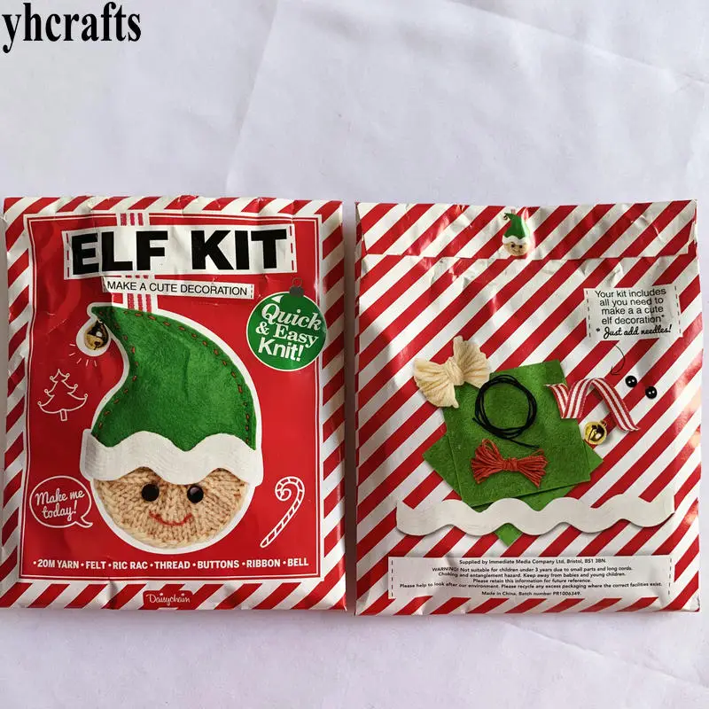 1bag/LOT.New ELF kit 20M yarn FELT make a cute decoration DIY crafts Kindergarten toys Early learning educational toys cheap OEM