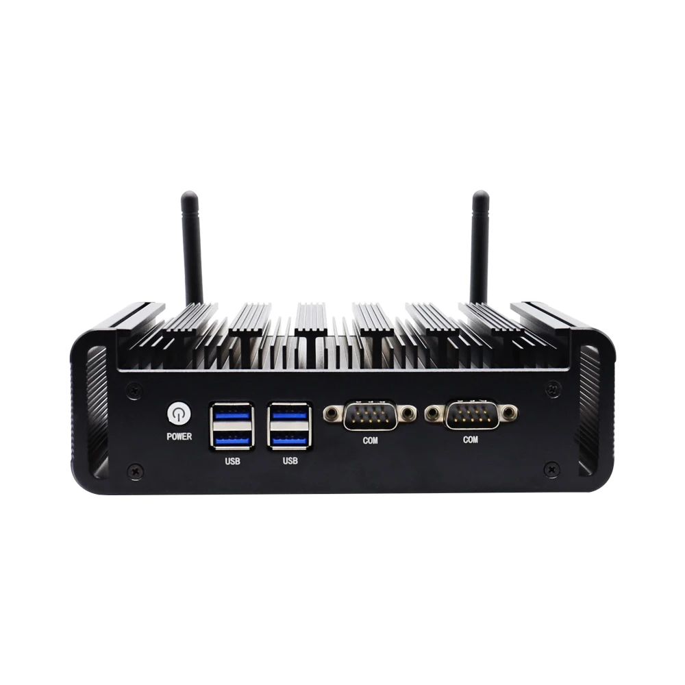 Celeron J6412 Industrial grade Fanless Mini PC for business Triple display outputs Intel N100 Compact Mini Computer box dual Lan