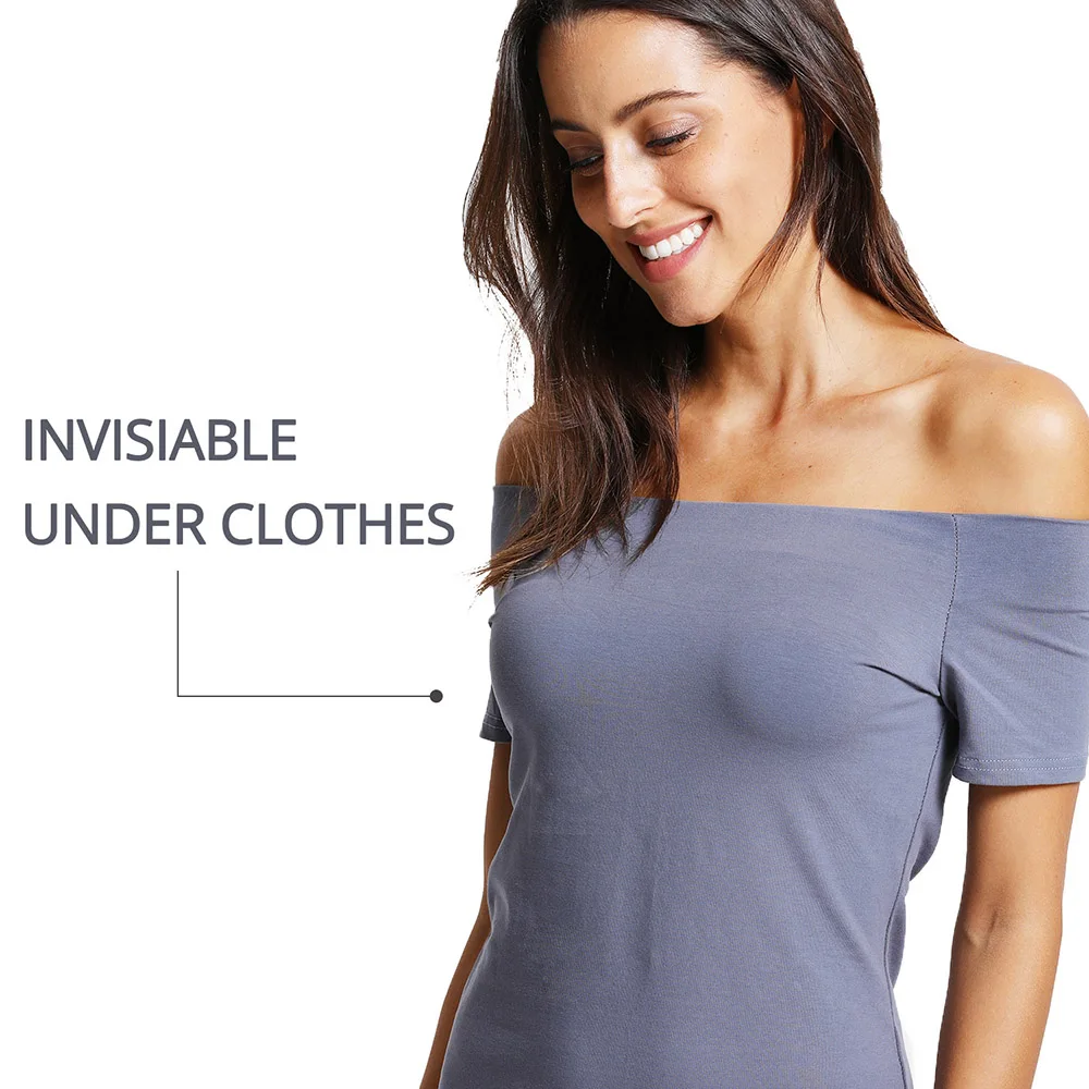 DOBREVA-Sujetador Push Up sin tirantes para mujer, lencería sin costuras, camiseta Invisible, sujetadores, ropa interior multiposición, Copa 1/2