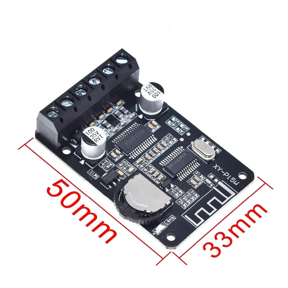 1/3 Stück XY-P15W 10W/15W/20W Stereo Bluetooth-5.0 Leistungsverstärker-Platine 12V/24V Hochleistungs-Verstärkermodul – Detail 11