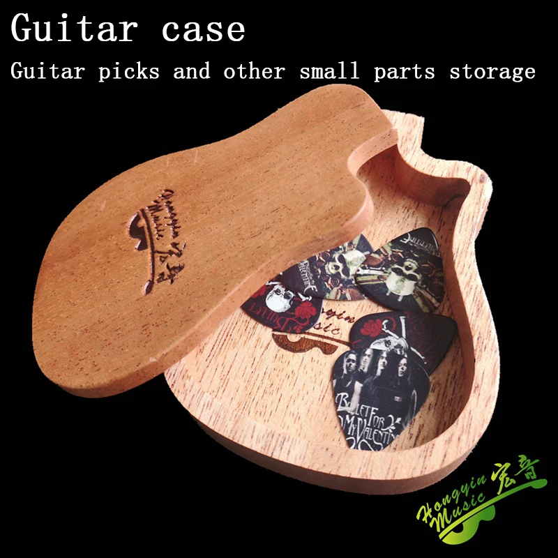 Folk guitar model box pick box gift solid wood peach blossom core D Type GA type acoustic guitar