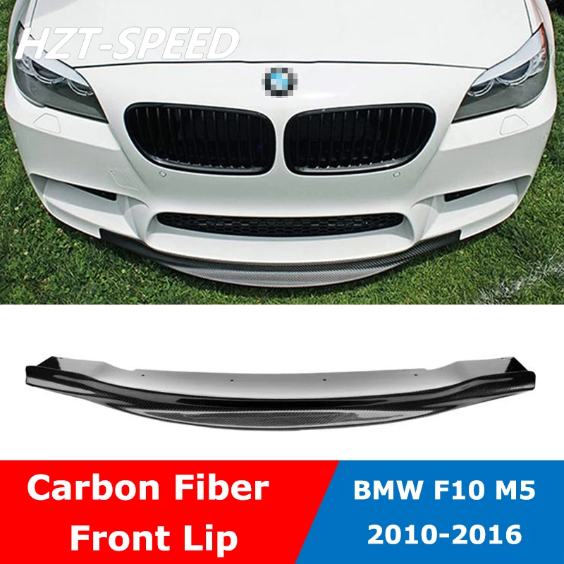 RKP Style Carbon Fiber Front Bumper Lip Trim For BMW 5 Series F10 M5 2010-2017