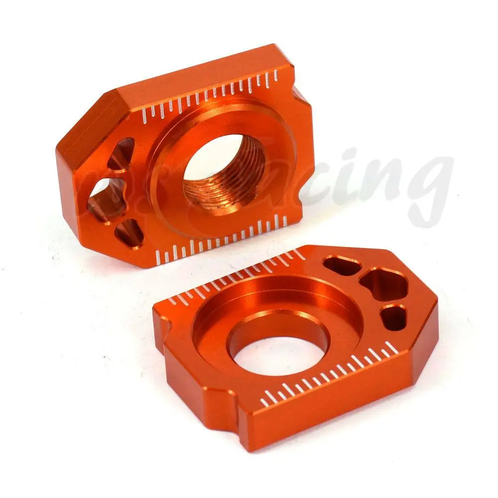 Motorcycle CNC Aluminum Front & Rear Wheel Hub Spacers And Chain Adjuster Axle Block For KTM SX SX-F XC-F SXF 125-450 2013-2014