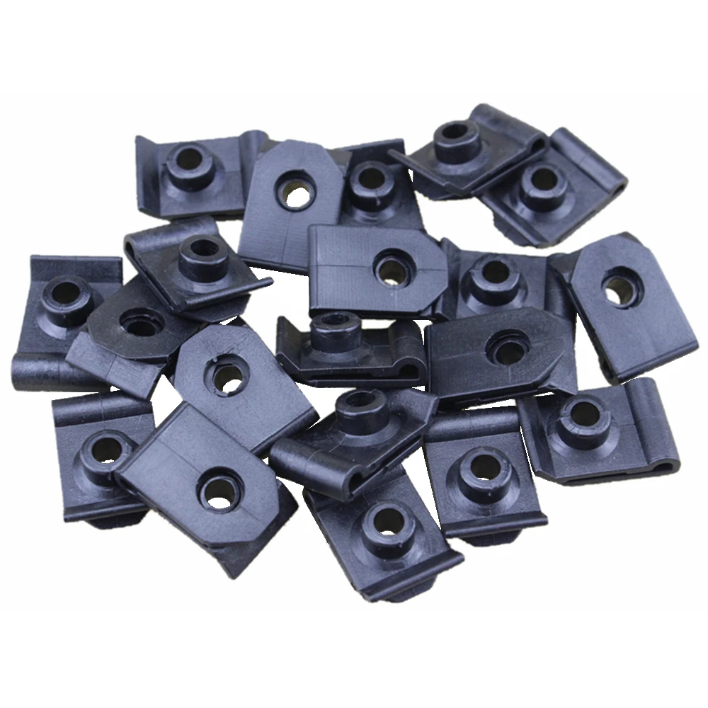 Fender and Wheel Housing U Nuts #14 Screw Grommet Fender Liner Retainer Clip Pack of 20 For Toyota 53879-22010