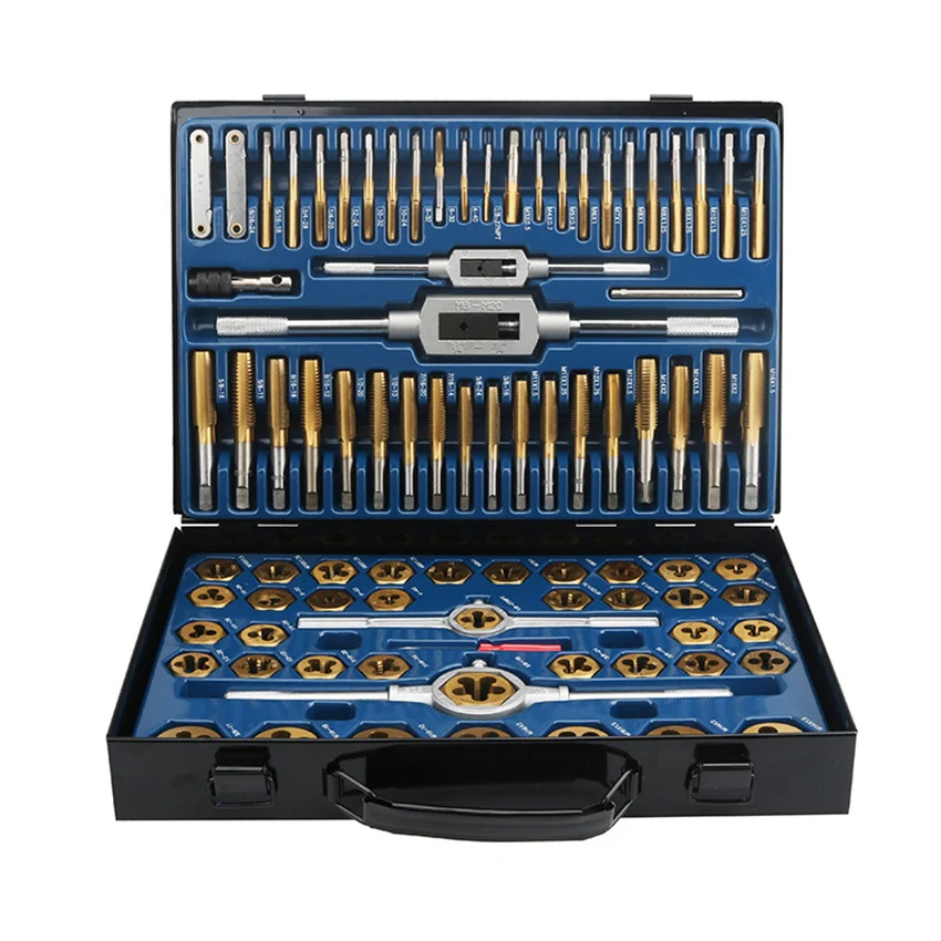 

86pcs Tap Die Set Bearing Steel M3-M16 Metric Thread Combination Tools Kit DIY Kit Durable Wrench Screw Threading Hand Tool Sets