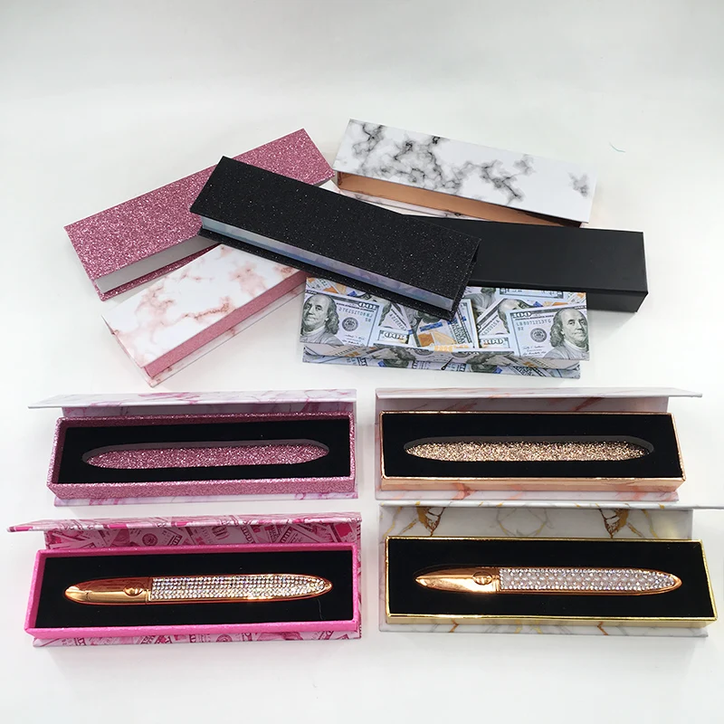 Newest Eyeliner Box for Rhinestone Magic Adhesive Eyeliner Glue Pen Custom Eyeliner Packaging Box nail box