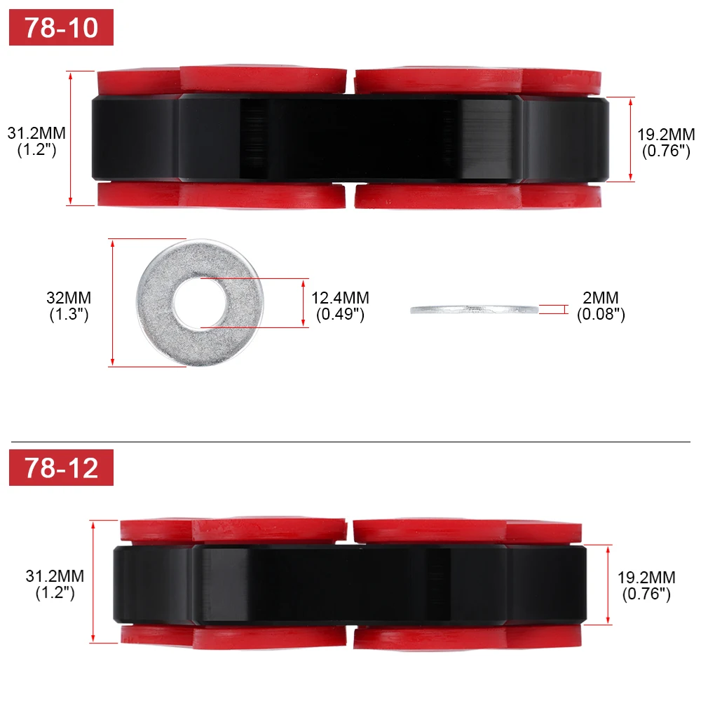 LZONE - Drive Shaft Flex Disc LK=78mm/12mm or LK=78mm/10mm For BMW E30 E36 E39 E46 JR-FDP01/02