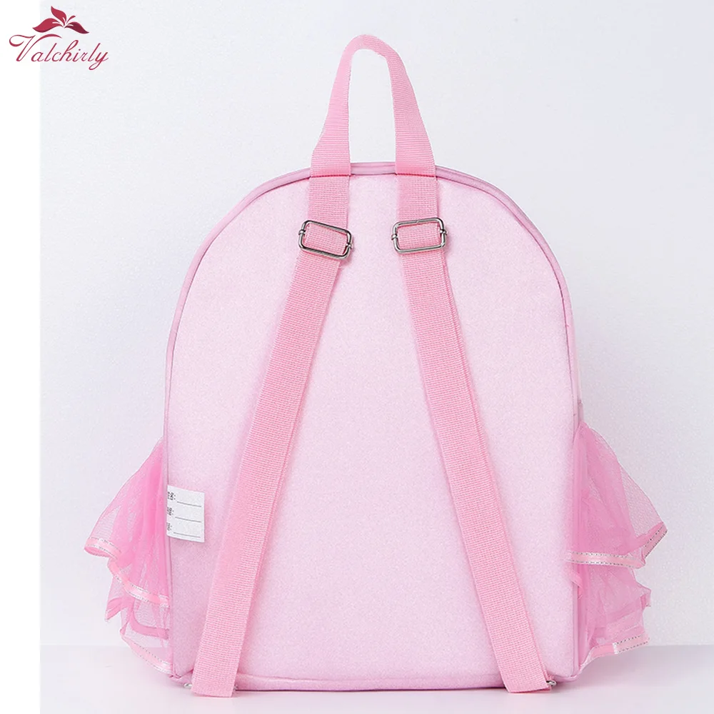 Kids Ballerina Bag Pink Dance Bag Girls Ballet Princess Backpack  Storage bag  Large Capacity