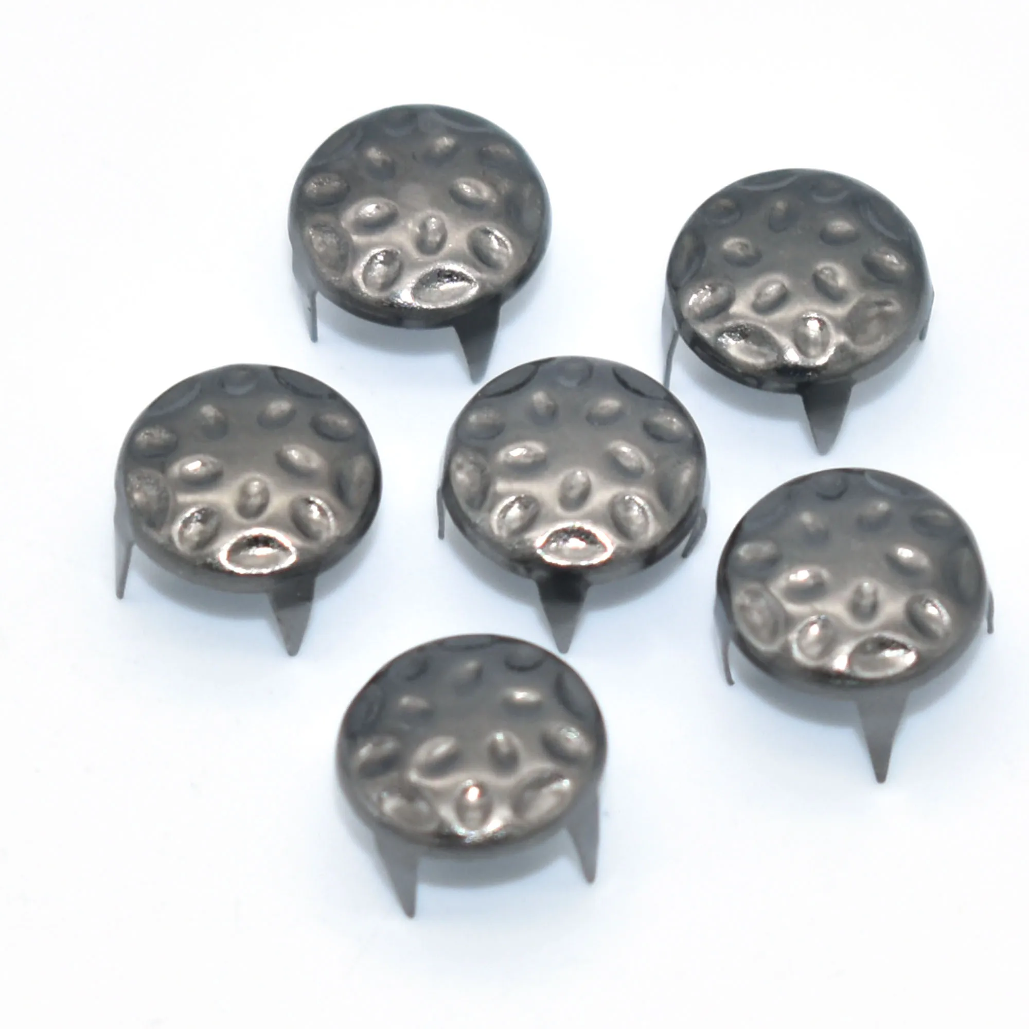 

Gunmetal Round Nailheads Tacks Nails Flat Snaps Claw Studs Rivets Dome Decorative Shoes Purse Belt Leather Craft Accessory 10 mm