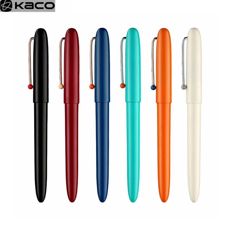 

YOUPIN KACO Retro Fountain Pen EF Hooded Office Nib Smooth Writing Exchangeable Ink Cartridge Classic Colorful Gift Set Package