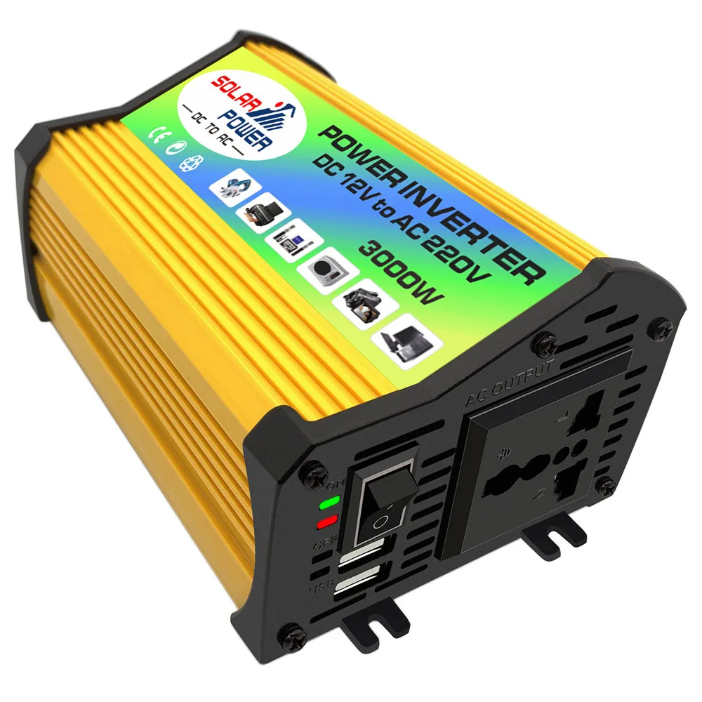 300W Car Power Inverter DC 12V To AC 110V 220V  Modified Sine Wave Solar Convertor Transformer Inversor 12 v 110 v 120 v