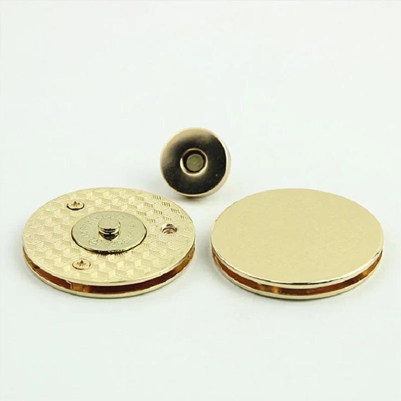 10pcs/lot Luggage Handbag Hardware Accessories Handbag Round Magnetic Button Lock Accessories