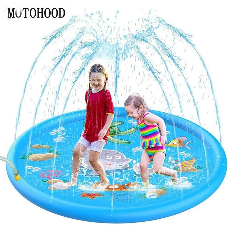 Außen Badewanne Schwimmen Pool Spielzeug Aufblasbare Spray Wasser Pool Sommer Kinder Spielen Wasser Matte Rasen Spiele Pad Sprinkler Spielen Spielzeug