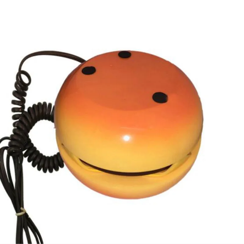 Funny Gadgets Emulational Hamburger Telephone Wire Landline Phone Cheeseburger Phone for Display Home office Hotel Decoration