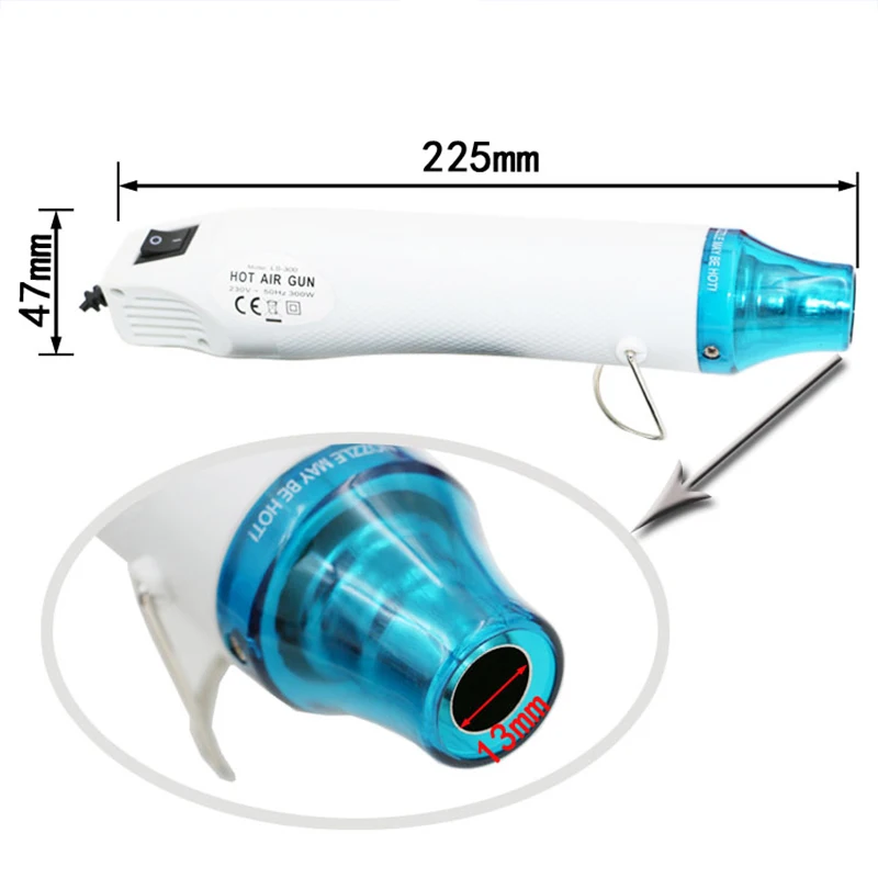 Mini Nhiệt Súng 110/220V Công Suất 300W Mini Không Khí Nóng Súng Ligthweight Handhold Điện Không Thu Nhỏ tự Làm Dập Nổi Và Sấy Khô Sơn