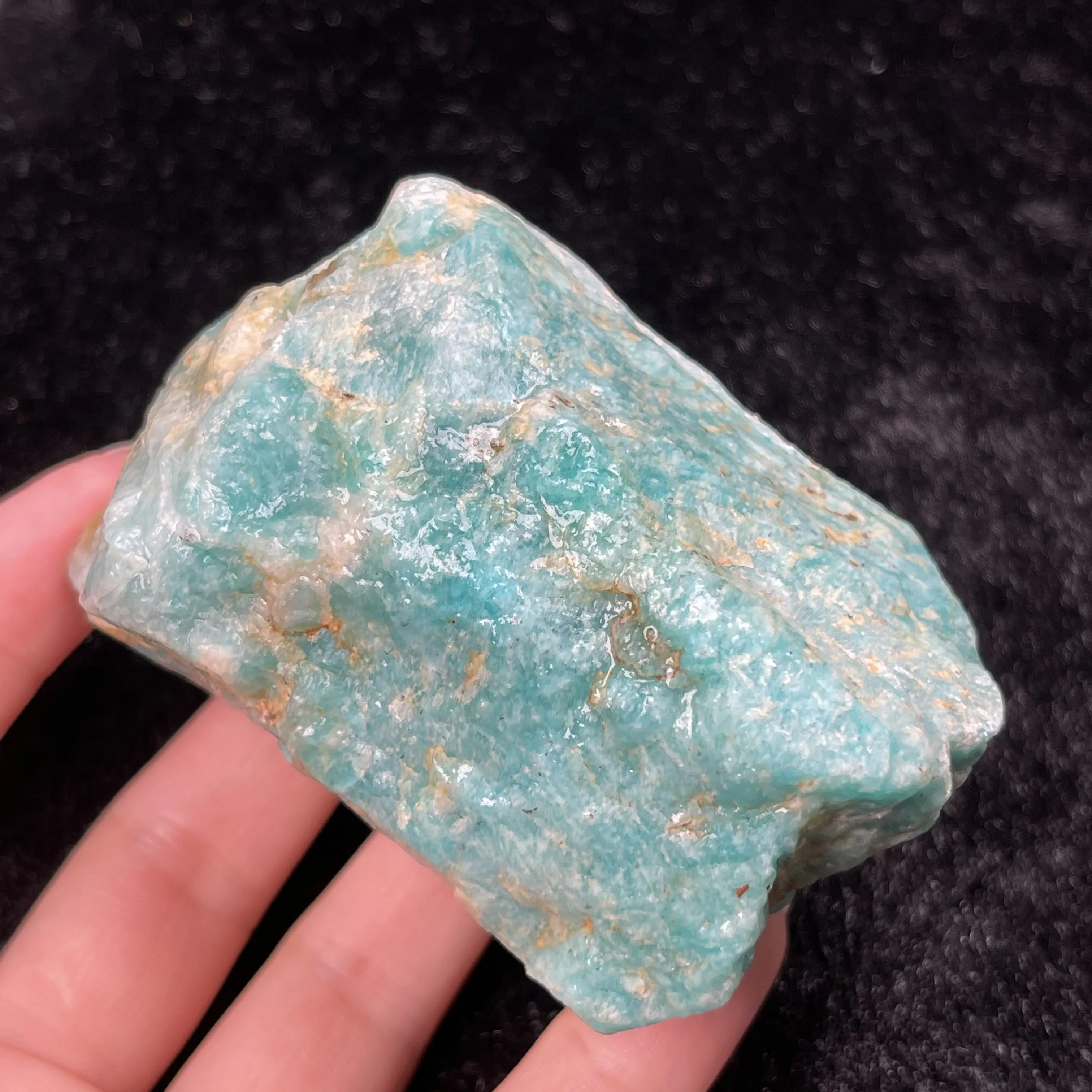 Natural Tianhe Stone Emerald Quartz Crystal Mineral Specimen Home Decor