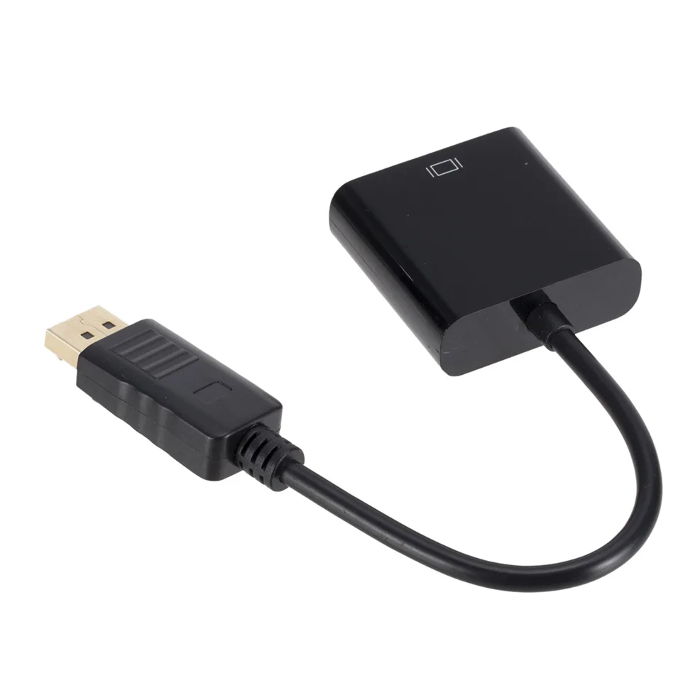 LccKaa DisplayPort Display Port DP zu VGA Adapter Kabel Stecker auf Buchse Konverter für PC Computer Laptop HDTV Monitor Projektor – Detail 6