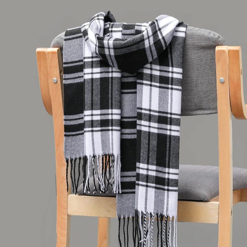 180*35cm Winter Couple scarf Women Warm Plaid Men Business popular UNISEX Cashmere pashmina Tippet Long Shawl wrap muffler lady