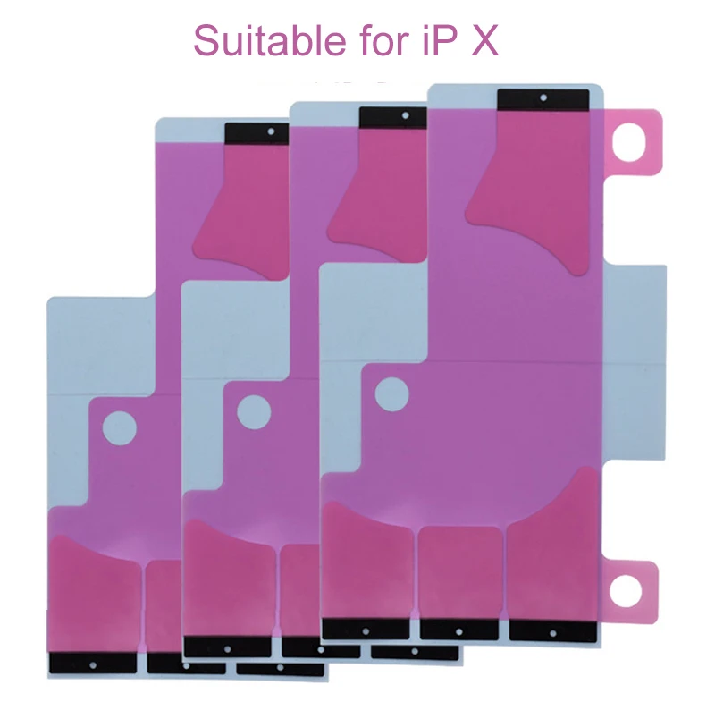 10pcs/Lot Battery Adhesive Sticker For iPhone 11 Pro Max XS Max XR X 8 8P 7 7P 6S 6SP Battery Glue Tape Strip Tab Repair Part