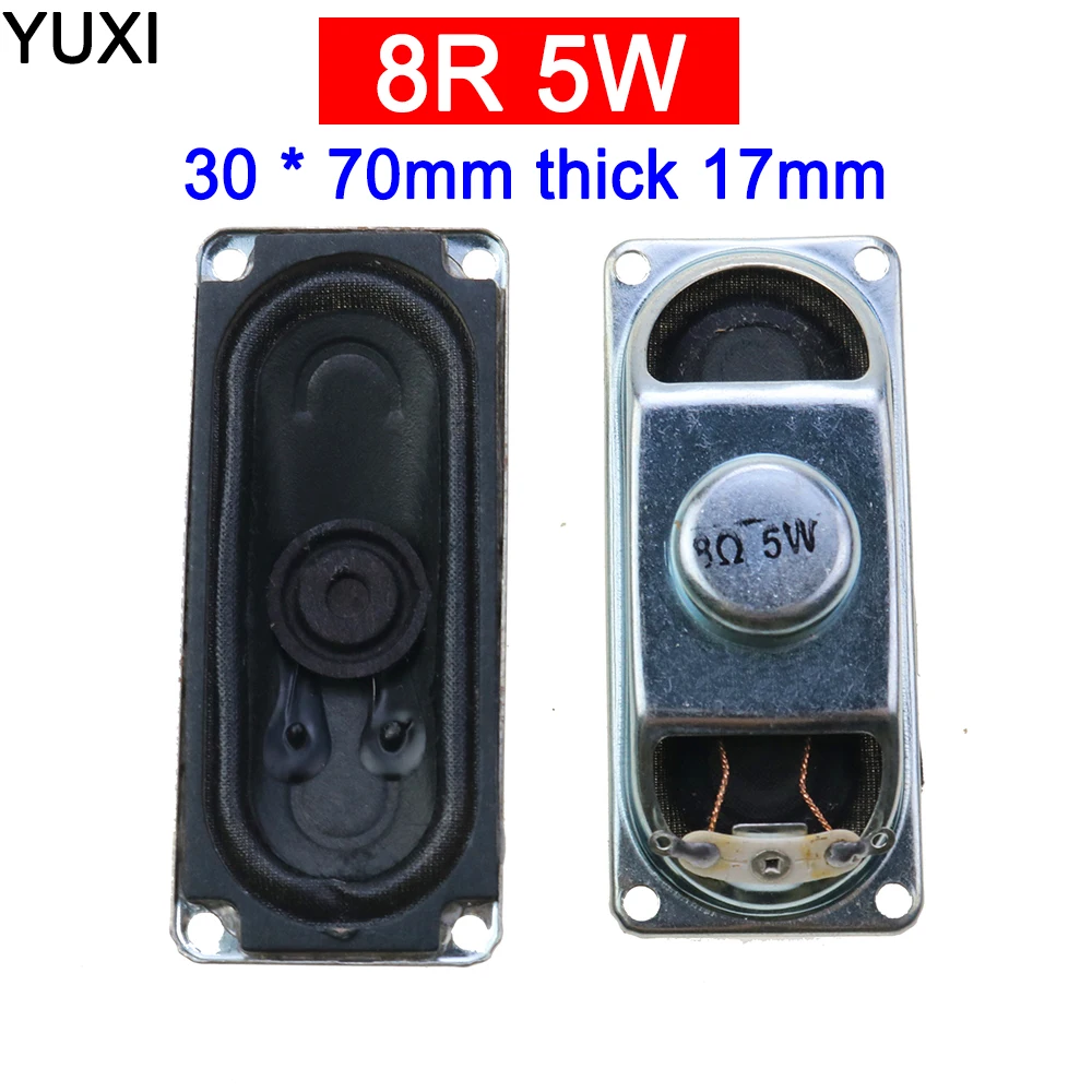 

YUXI TV 3070 Loud Speakers 8 ohm 5 Watt 30*70MM thickness 17MM 5W 8R Horn Speaker LCD Monitor Loudspeaker Diy Electronic