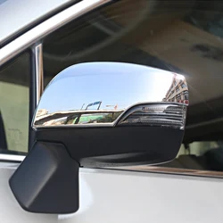 For Subaru Forester SJ 2014-2018 Chrome Side Rearview Mirror w/ Turn Light Cover Cap