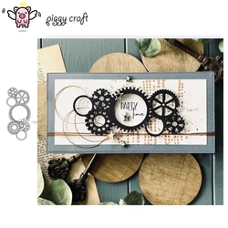 Piggy Craft metal cutting dies cut die mold Gear decoration Scrapbook paper craft knife mould blade punch stencils dies