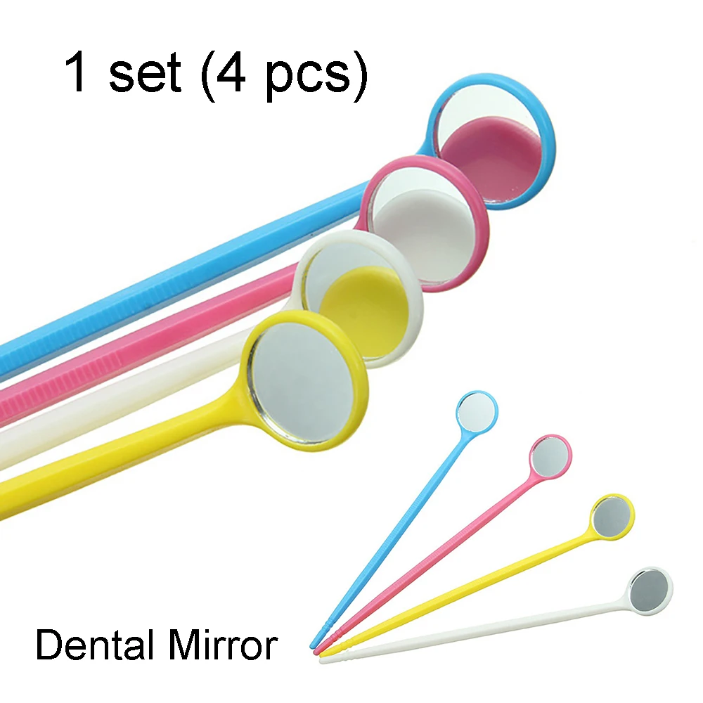 4pcs Disposable Dental Mirror Dental Materials Odontologicos Dentist Tools Dentistry Instrument Oral Mirror