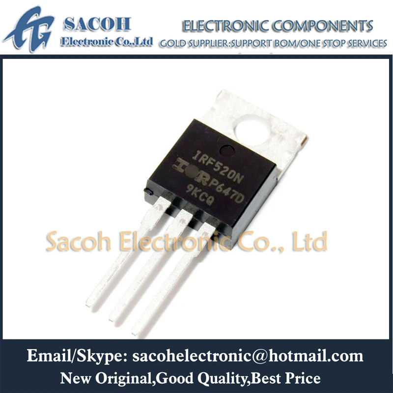 New Original 10Pcs/Lot IRF520N IRF520A IRF520L IRF520NS IRF520S IRF520 SiHF520 TO-220 6.5A 100V Power MOSFET