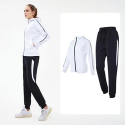 Vansydical 2020 tute da donna completi autunno inverno tute da allenamento da corsa giacche con cappuccio pantaloni sportivi abbigliamento sportivo all'aperto