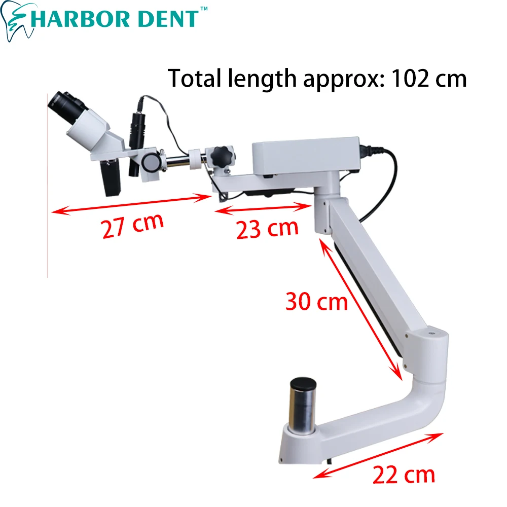 5watt LED Dental Binocular Microscope Rotatable for Dentists Dental Lab Equipment Denture Tool Equipment Spot Light Microscope