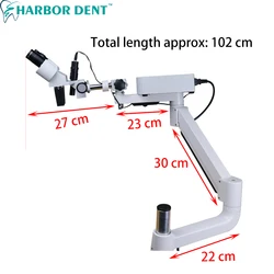 5watt LED Dental mikroskop obuoczny obrotowy dla dentystów sprzęt do laboratorium dentystycznego sprzęt do protez dentystycznych światło punktowe mikroskop