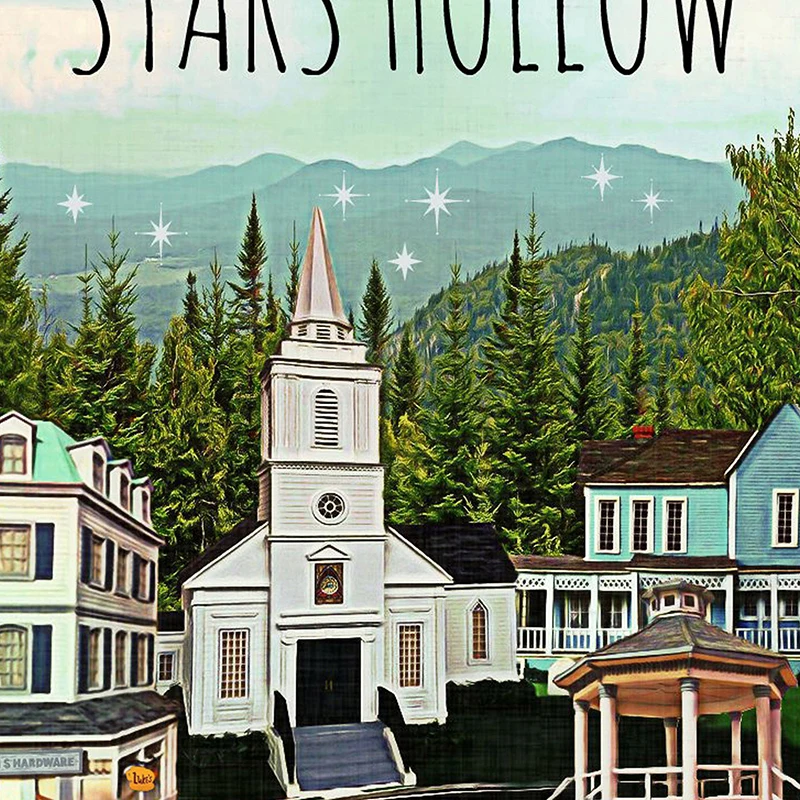 Posters and Prints STARS HOLLOW Poster Inspired by Gilmore Girls Canvas Painting Wall Art Picture for Living Room Home Decor